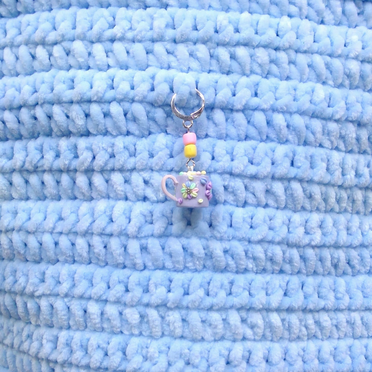 Easter hot cocoa stitch marker